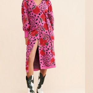 *NWT* FARM RIO Wrap Sweater Dress size XL